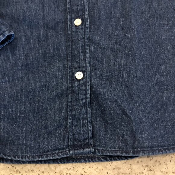 J. Crew Button Up Chambray Shirt 100% Cotton - Picture 4 of 16